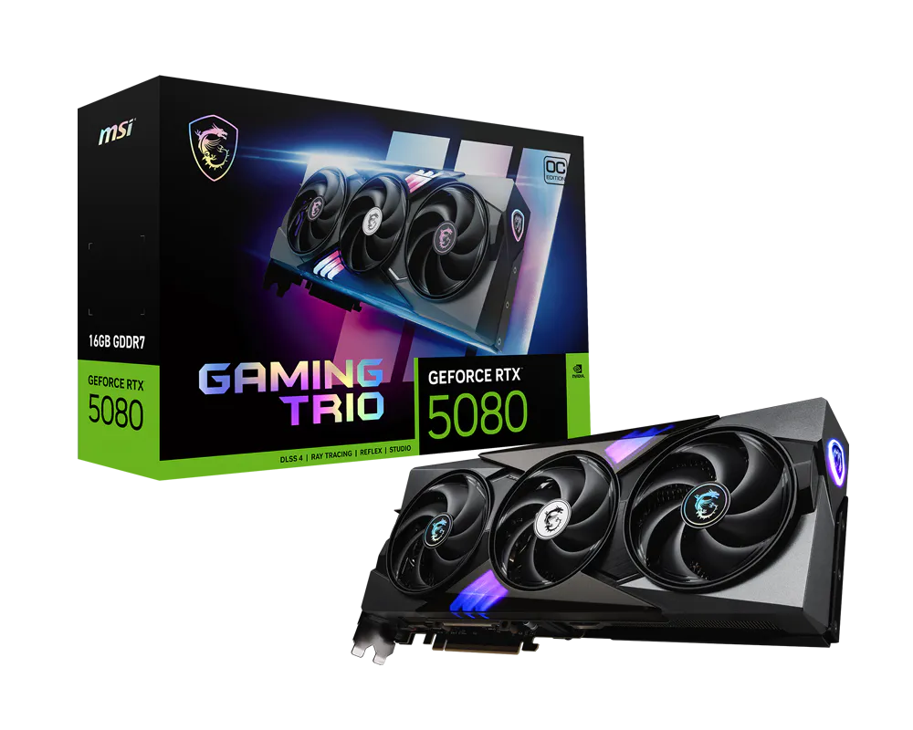 MSI GeForce RTX 5080 graphics card - the GPU powering this $3,000 1440p-max and 4K-high gaming build